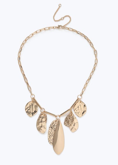 Muse Statement Coin Collar Necklace Gold