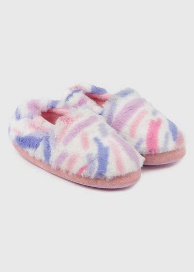 Totes Toasties Multi Girls Short Full Back Slippers