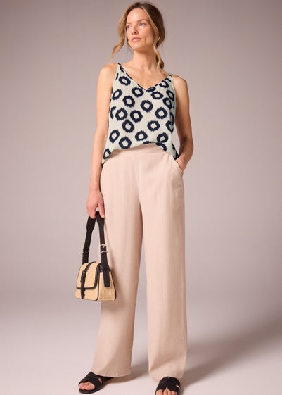 Et Vous Sage Patterned Cami Top