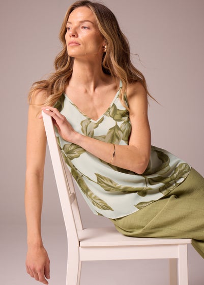 Et Vous Leaf Pattern Cami Top