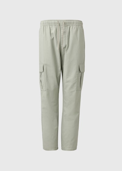 Sage Linen Cargo Trousers