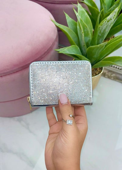 Love Lemonade Silver Crystal Sparkly Wallet