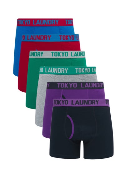 Tokyo Laundry Light Grey 6-Pack Cotton Boxers