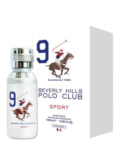 Beverly Hills Polo Club Sport Men Nine Eau De Toilette Spray