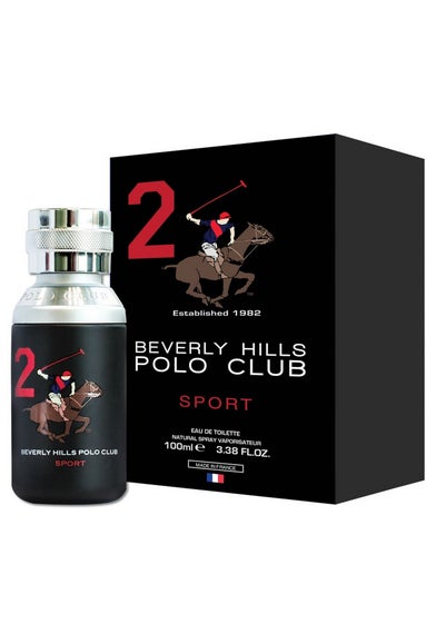 Beverly Hills Polo Club Black Sport Men Two Eau De Toilette Spray (100ml)