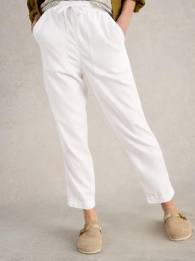 Hose Elle aus Leinenmischung