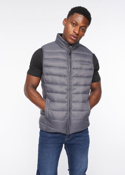 Crosshatch Charcoal Gattering Gilet