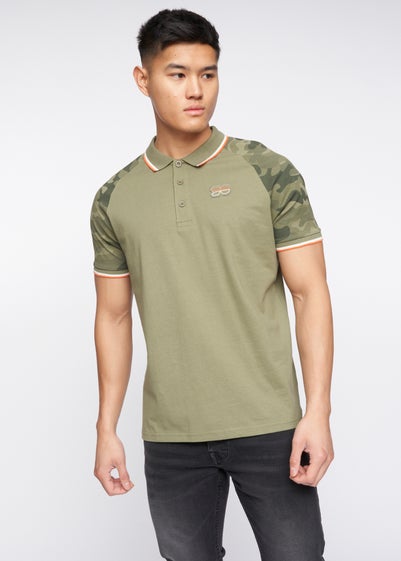 Crosshatch Olive Cramdark Camo Polo