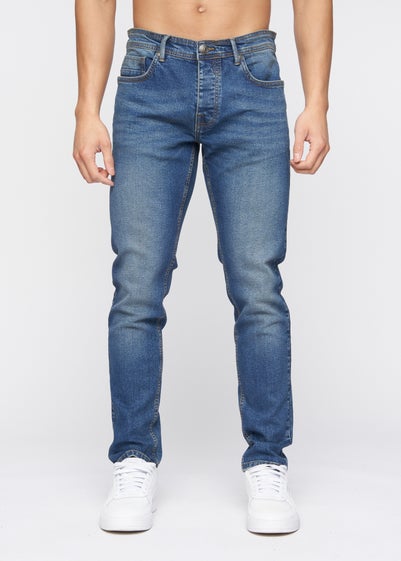 Crosshatch Blue Wash Buraca Slim Fit Jean