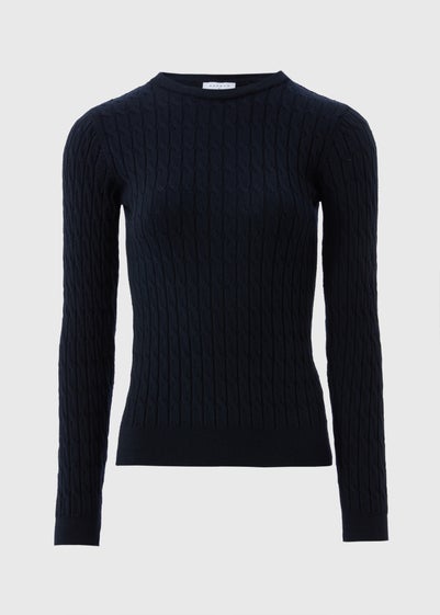 Navy Baby Cable Jumper