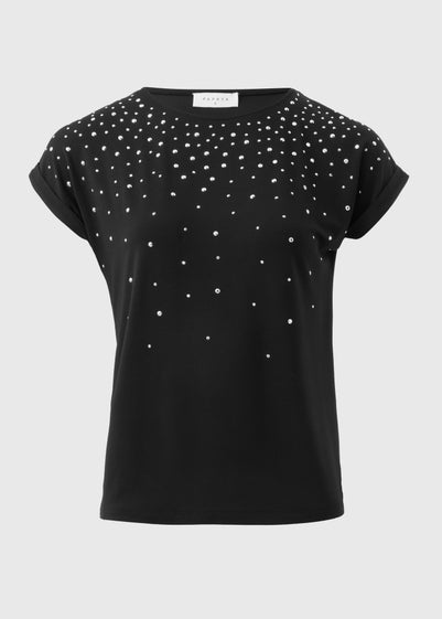 Black Scatter Stud T-Shirt