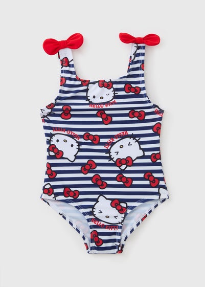 Hello Kitty Navy Stripe Swimsuit (3-13yrs)