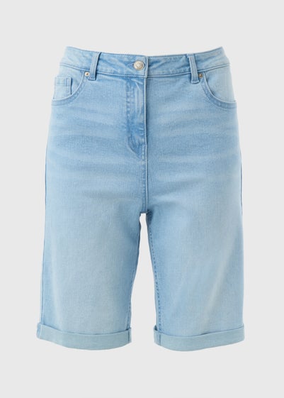 Lightwash Knee Length Shorts