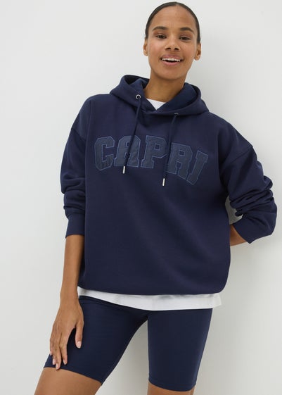 Navy Capri Hoodie