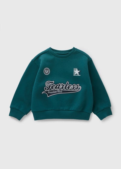 Boys Teal Fearless Sweatshirt (1-7yrs)