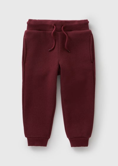 Boys Burgundy Jogging Bottoms (1-7yrs)