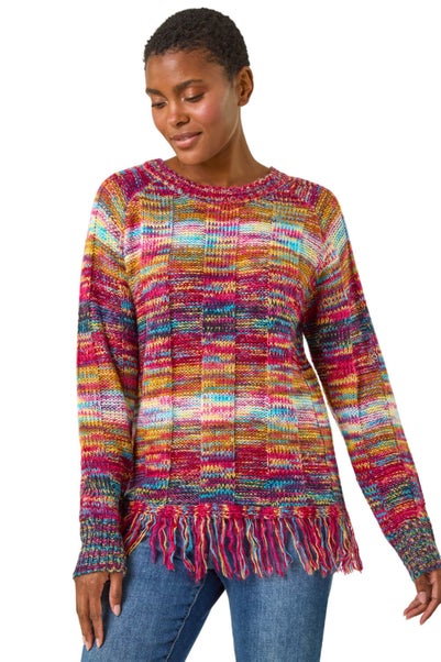 Roman Multi Crew Space Dye Jumper