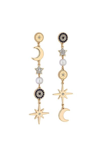 Mood Celestial Mismatch Drop Earrings