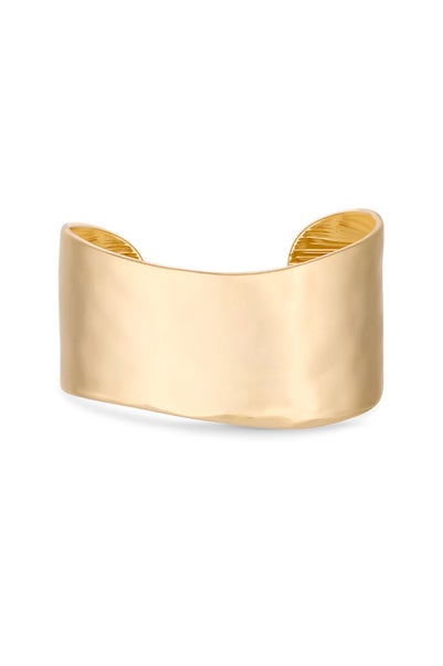 Jon Richard Gold Plated Hammered Cuff Bracelet