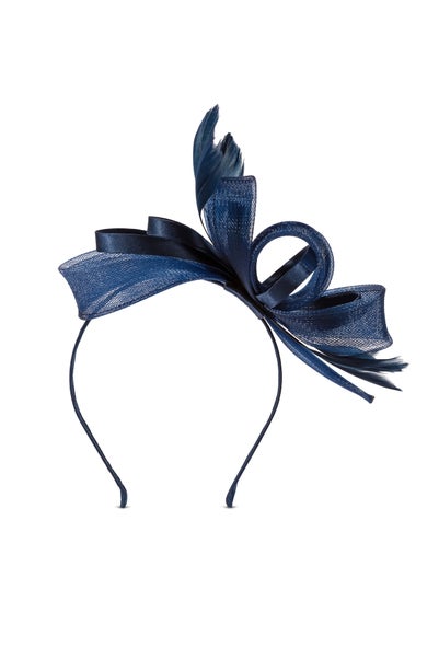 Jon Richard Navy Medium Fascinator Headband