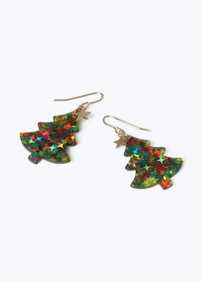 Muse Green Christmas Tree Earrings