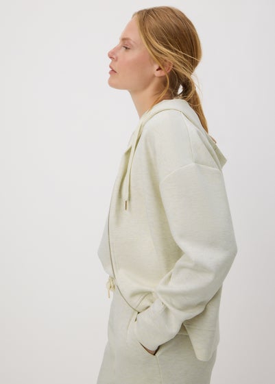 Souluxe Oatmeal Zip Through Hoodie