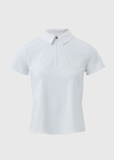 Souluxe White Tennis Polo T-Shirt