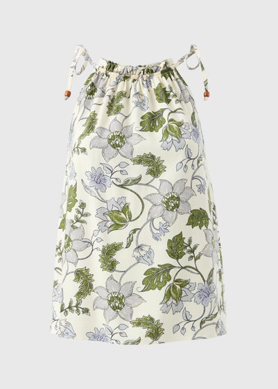 Green Floral Cami Top