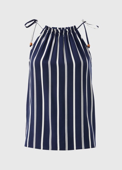 Navy Stripe Cami Top