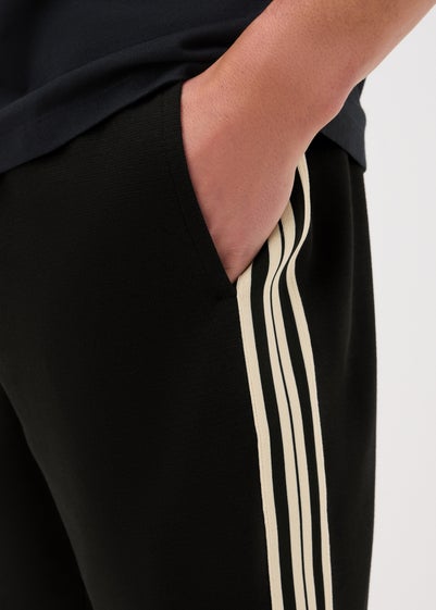 Black Smart Tape Co-Ord Shorts