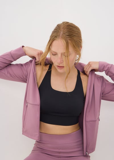 Souluxe Mauve Zip Through Jacket