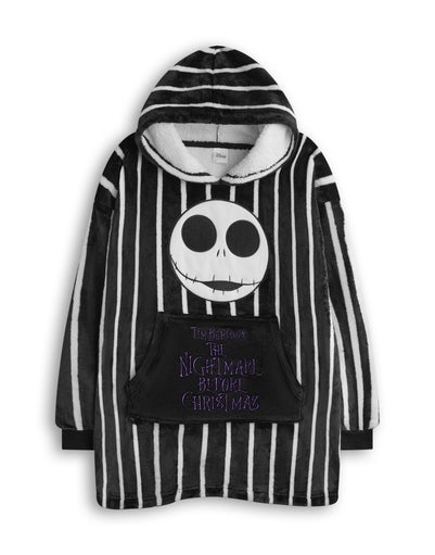 Disney The Nightmare Before Christmas Kids Black Blanket Hoodie