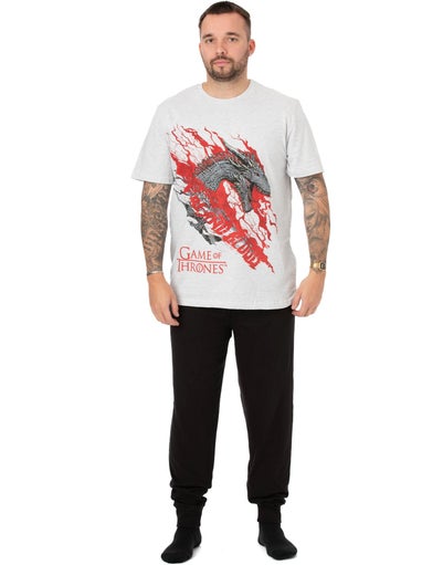 Game of Thrones White Dragon Graphic Pyjama Set