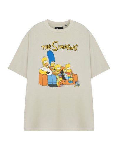 The Simpsons Beige Couch Short Sleeved T-Shirt