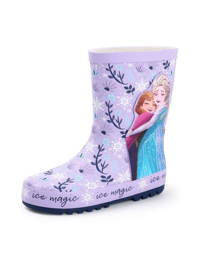 Disney Frozen Girls Purple Elsa & Anna Wellies (6 - 12 Younger)