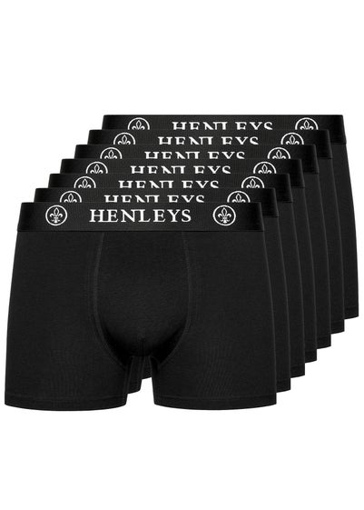 Henleys Black 7-Pack McBlacken Boxers