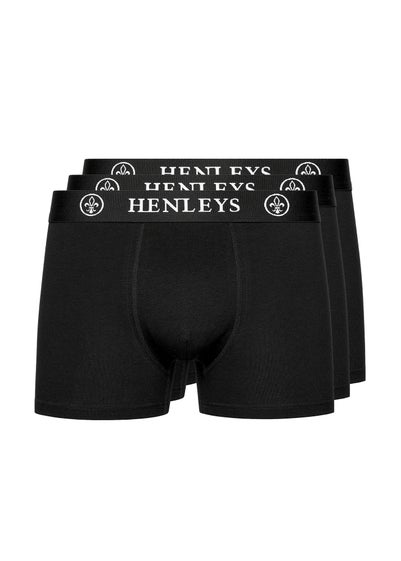 Henleys Black 3-Pack McBlacken Boxers