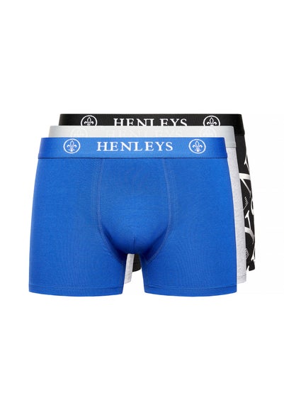 Henleys Multicolour 3-Pack Henline Boxers