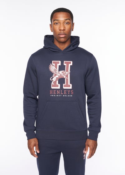 Henleys Navy  Belton Hoodie