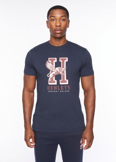 Henleys Navy Belton T-Shirt