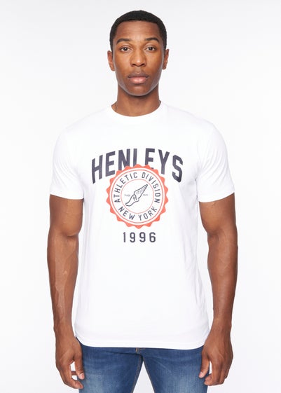 Henleys Optic White Tipton T-Shirt