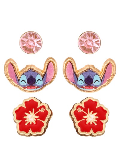 Disney Lilo & Stitch Multi Enamel Costume 3pcs Earring Set