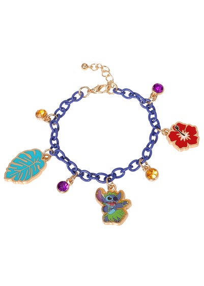 Disney Lilo & Stitch Multi Enamel Costume Charm Bracelet