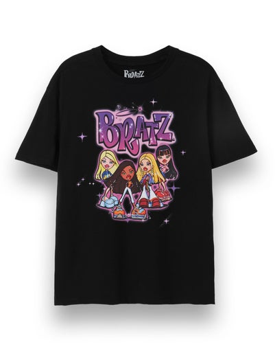 Bratz Black Group Short Sleeved T-Shirt