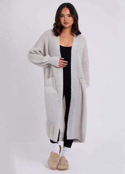 Urban Bliss Grey Chunky Longline Cardigan