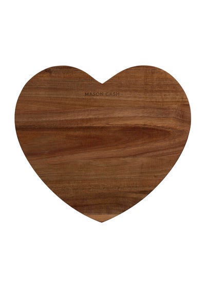 Mason Cash Wood Rustic Charm Heart Chopping Board