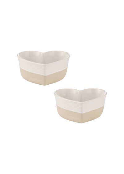 Mason Cash  Cream Rustic Charm Bakers 2pc