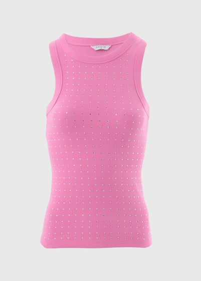 Pink Diamante Vest