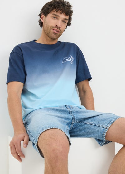 Blue Dip Dye T-Shirt