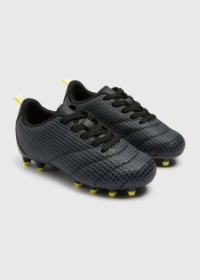 Kids Grey Football Boots (Younger 12-Older 6)